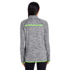 Holloway Women's Carbon Heather/Lime Force Training Top