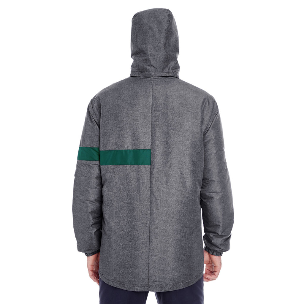 Holloway Men's Carbon Print /Dark Green Raider Jacket