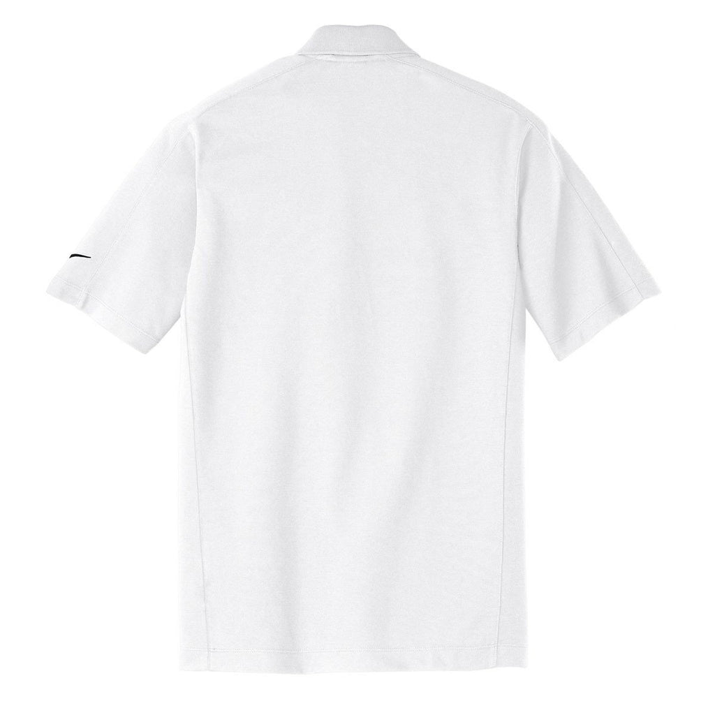 Nike Men's White Dri-FIT Short Sleeve Pique II Polo