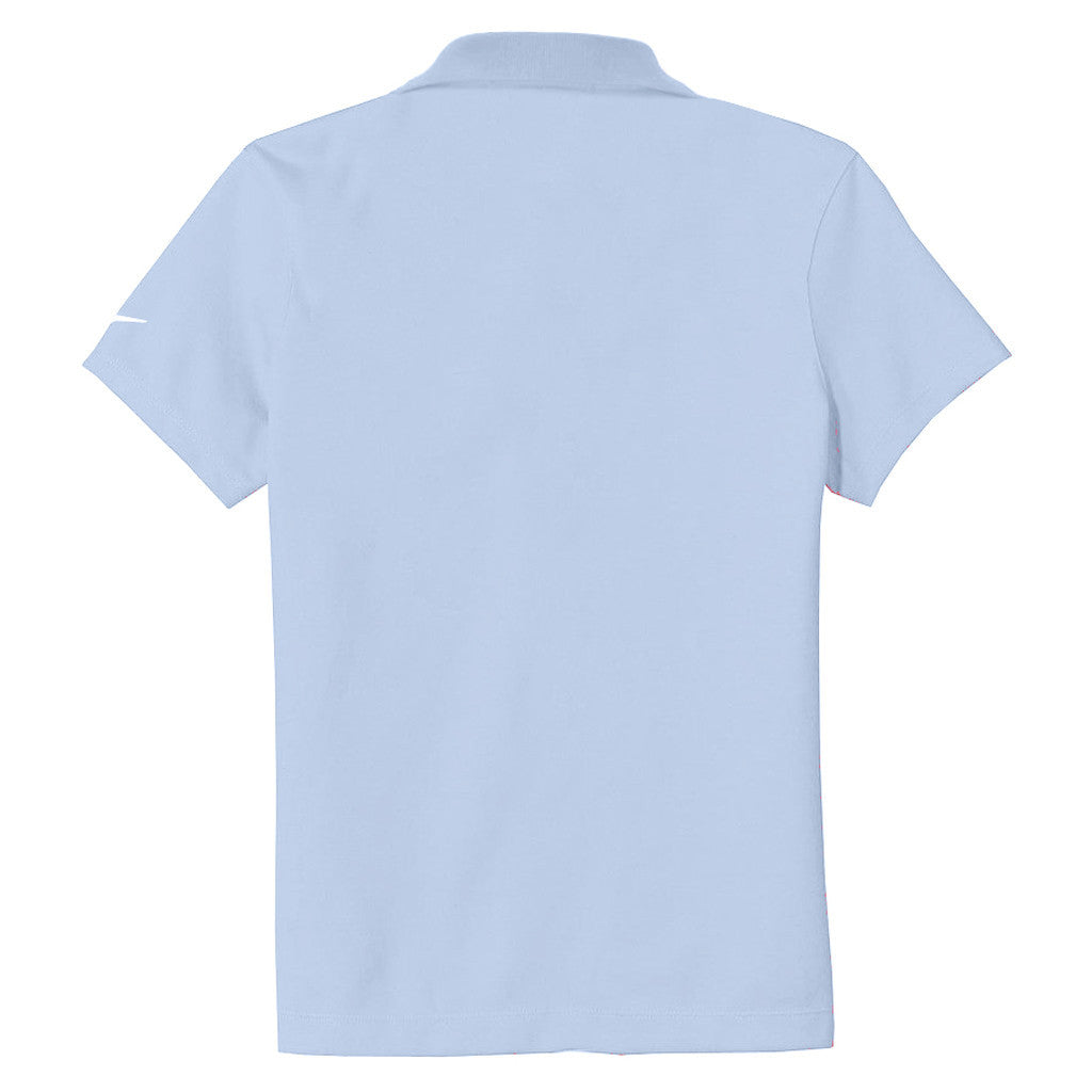 Nike Women's Blue Dri-FIT S/S Pique II Polo