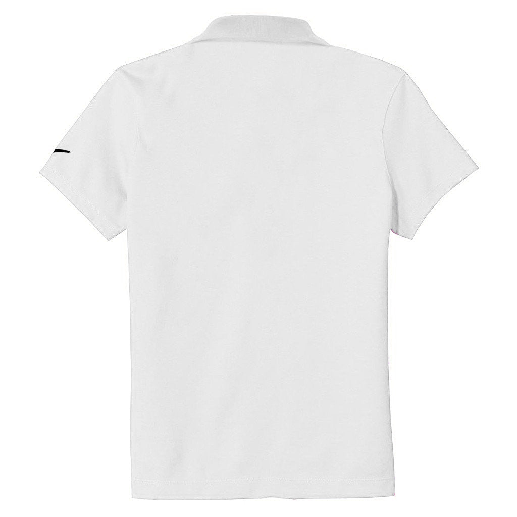 Nike Women's White Dri-FIT S/S Pique II Polo