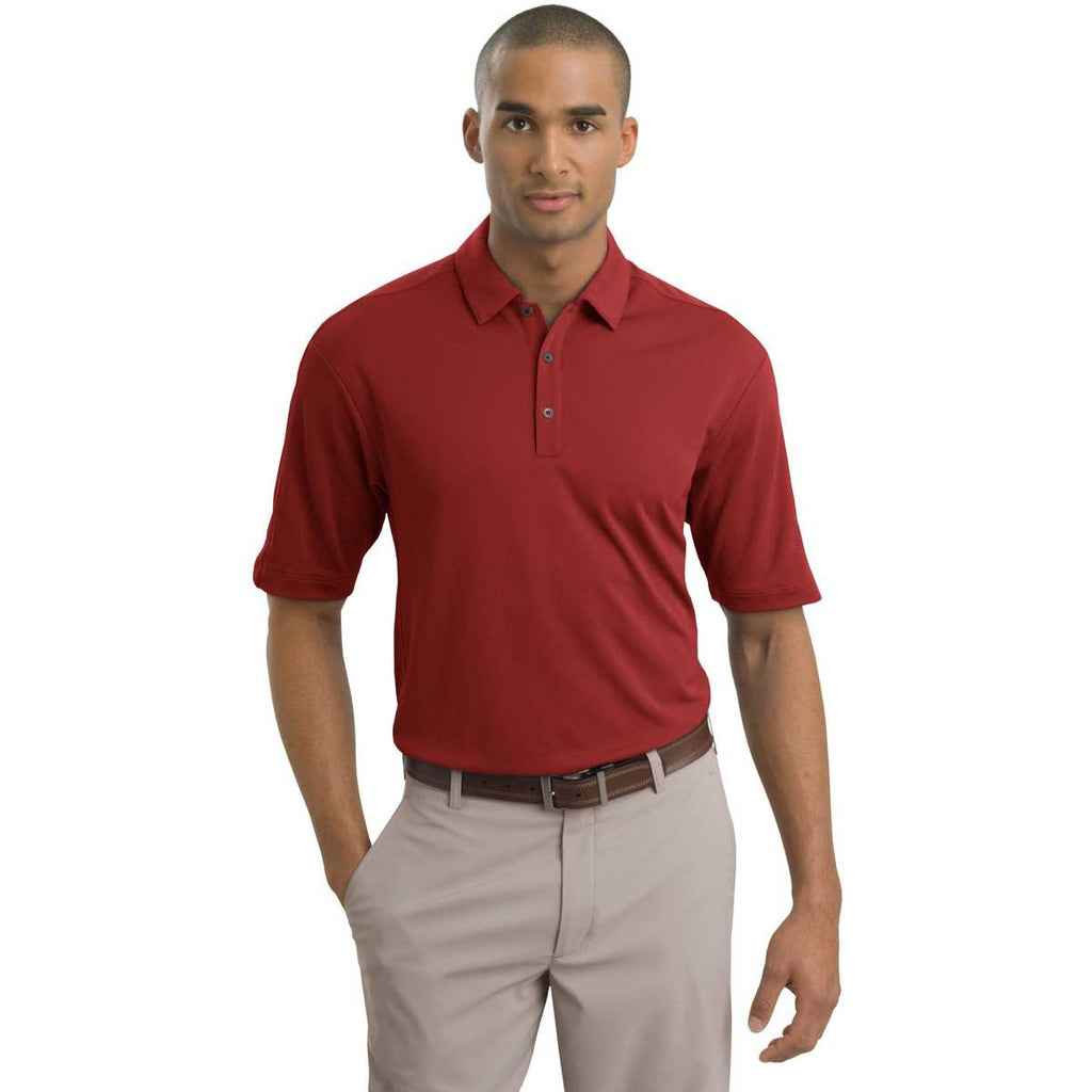 Nike Men's Team Red Tech Sport Dri-FIT Short Sleeve Polo