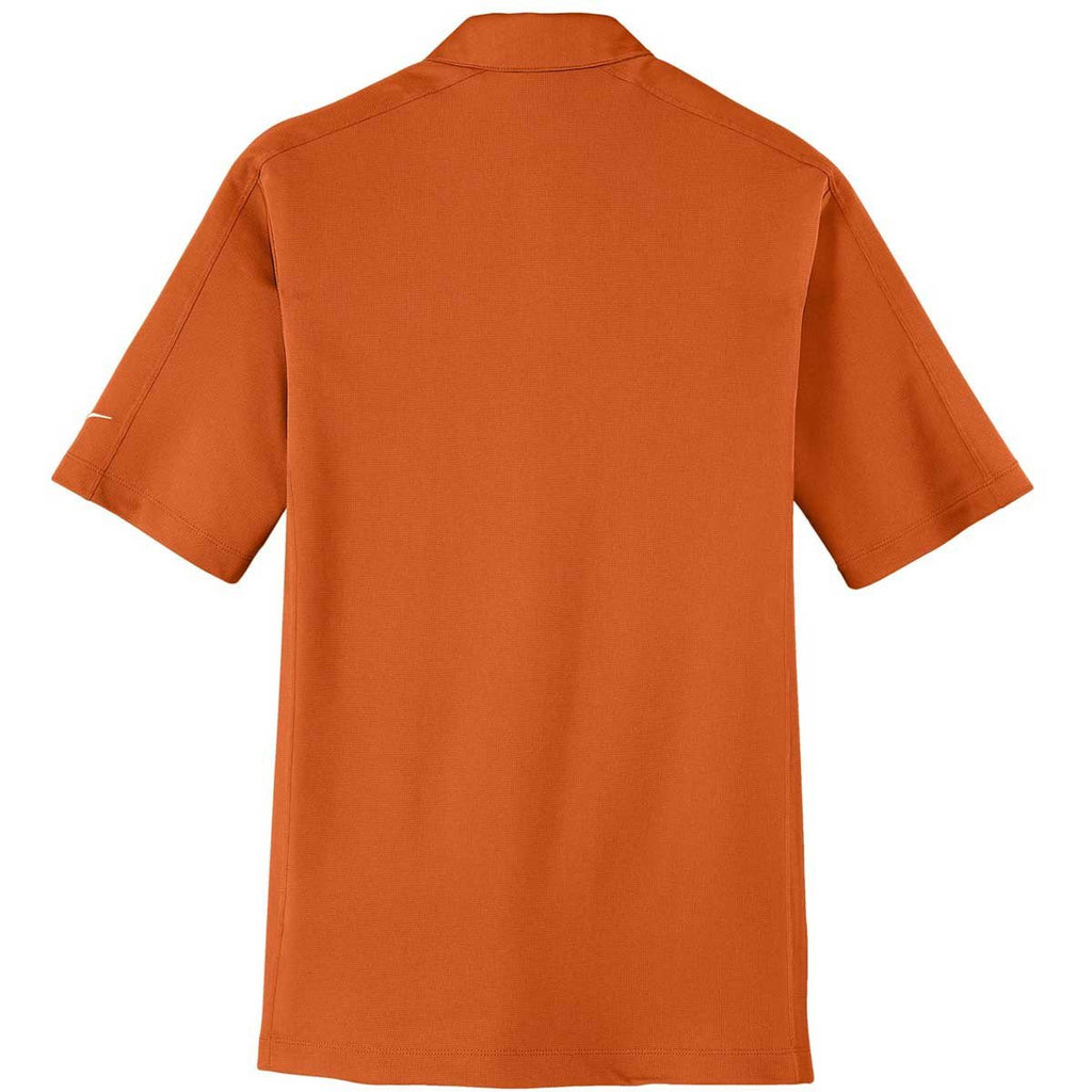 Nike Men's Solar Orange Tech Sport Dri-FIT Short Sleeve Polo