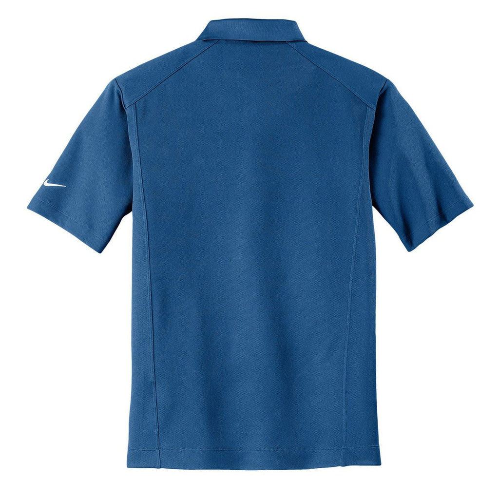 Nike Men's French Blue Dri-FIT Short Sleeve Classic Polo