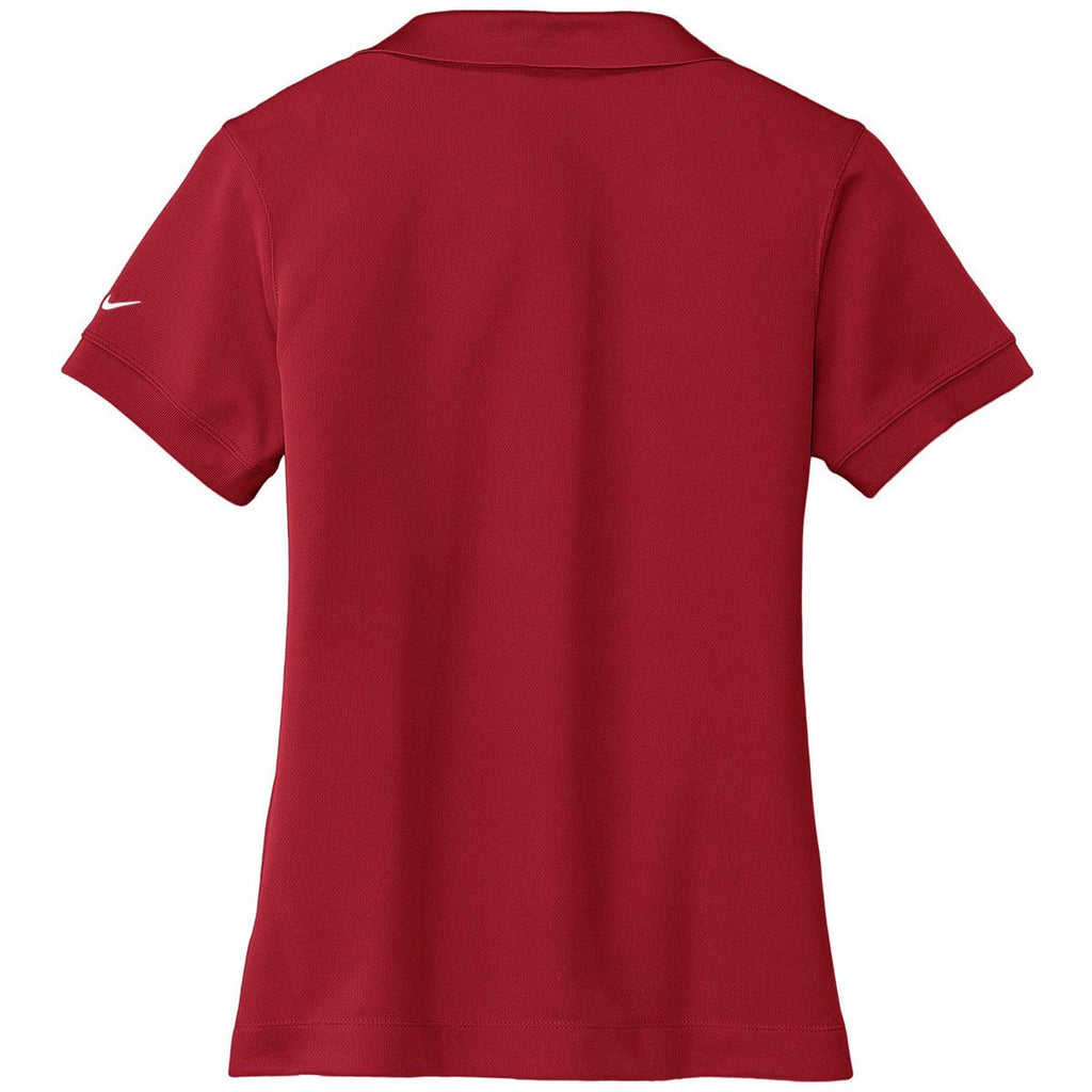 Nike Women's Varsity Red Dri-FIT Short Sleeve Classic Polo