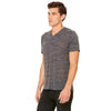 Bella + Canvas Unisex Charcoal Marble Jersey Short-Sleeve V-Neck T-Shirt