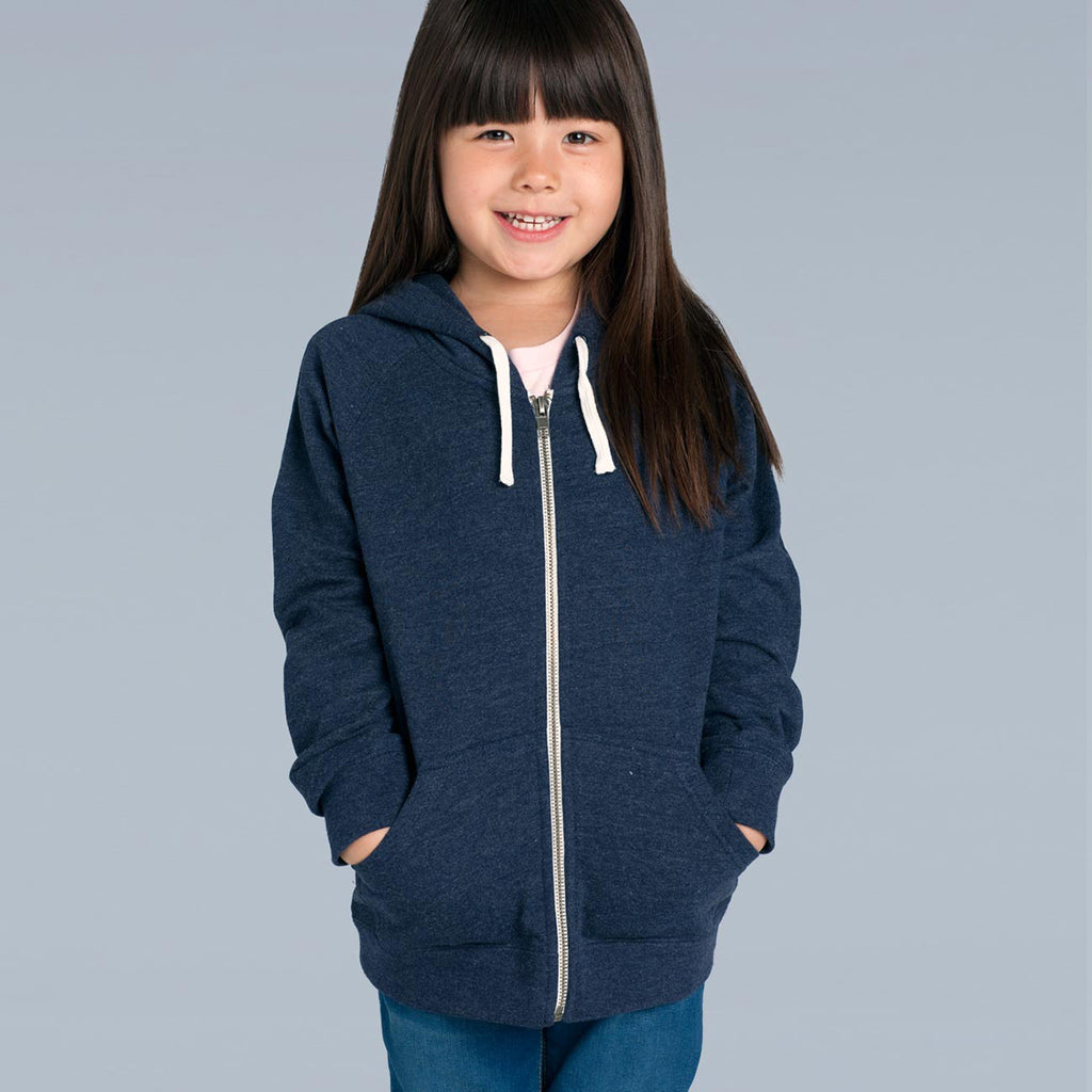 AS Colour Kids Navy Marle Zip Hood