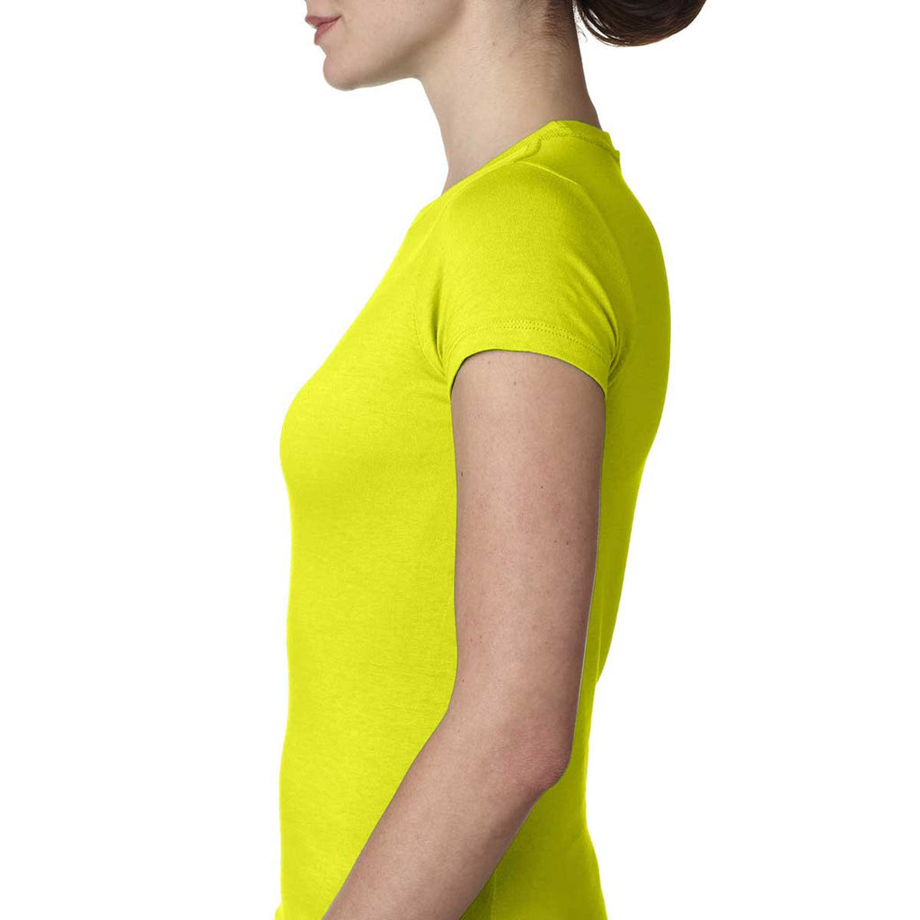 Next Level Women's Neon Yellow Perfect Tee