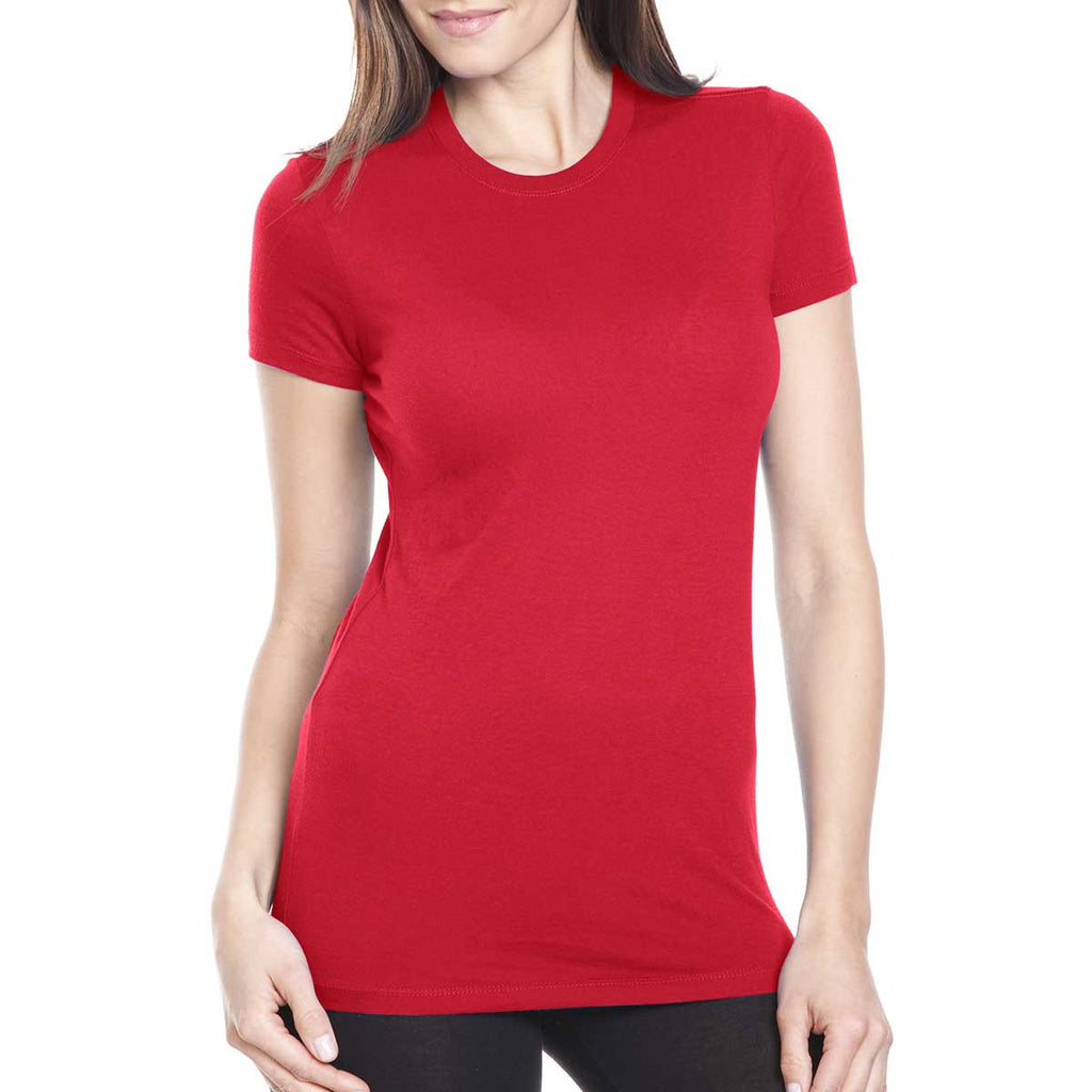 Next Level Women's Red Perfect Tee