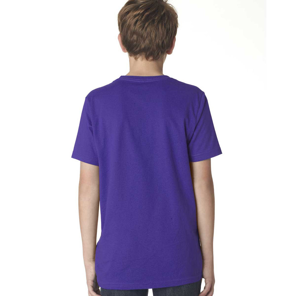 Next Level Boy's Purple Rush Premium Short-Sleeve Crew Tee