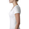 Next Level Women's White Sporty V-Neck Tee