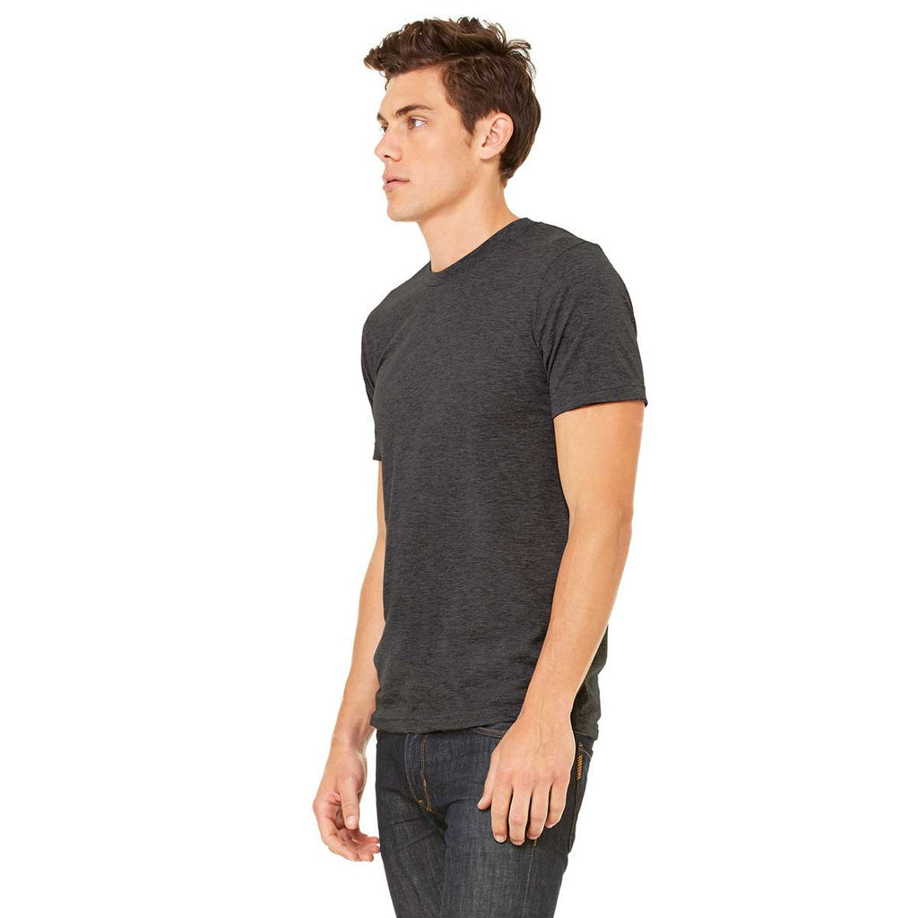 Bella + Canvas Unisex Charcoal Black Triblend Short-Sleeve T-Shirt