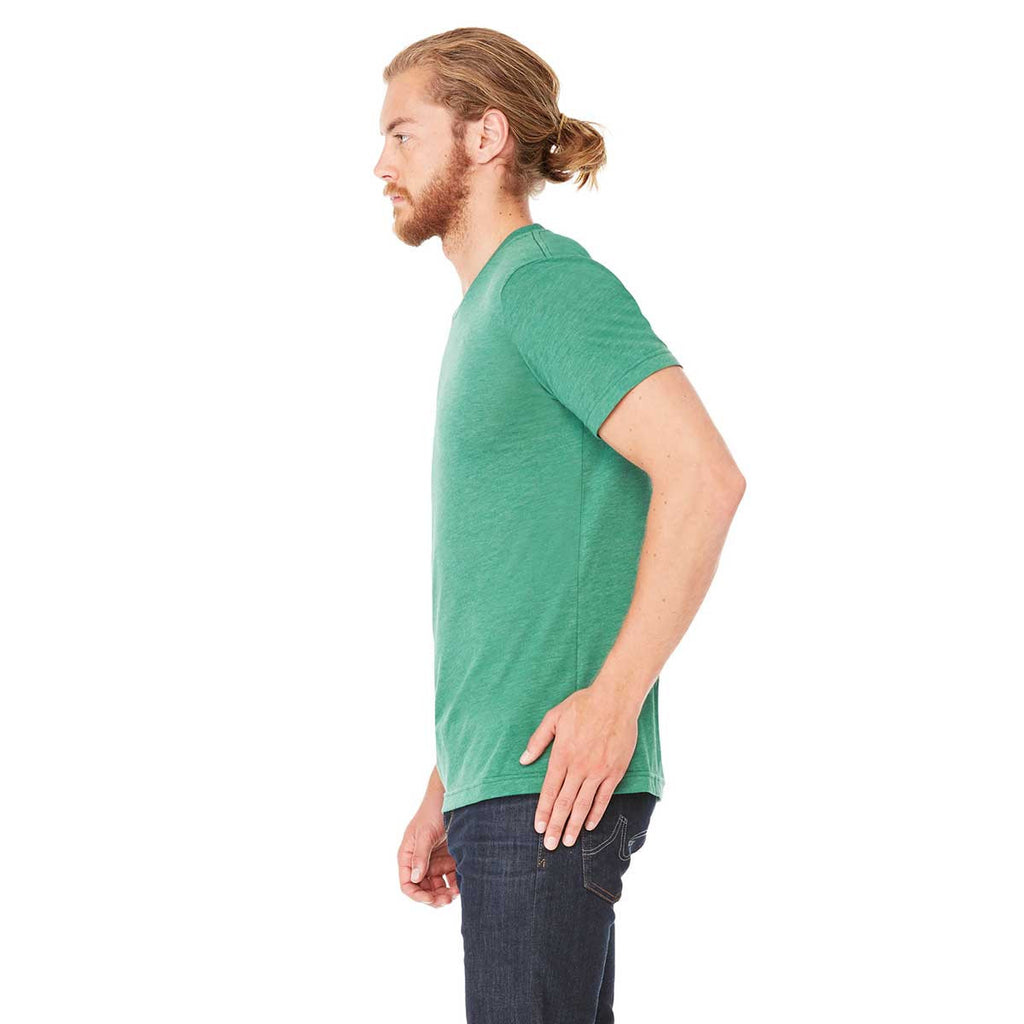 Bella + Canvas Unisex Grass Green Triblend Short-Sleeve T-Shirt