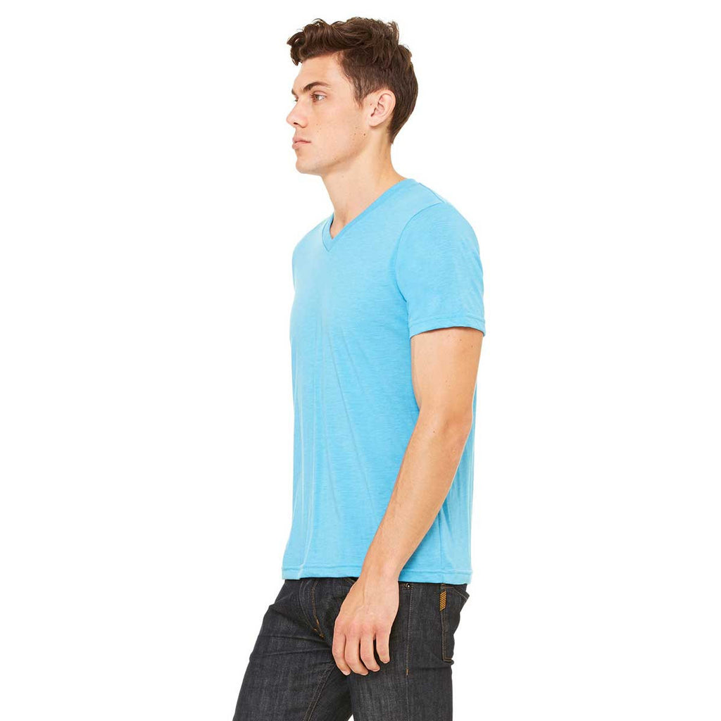 Bella + Canvas Unisex Aqua Triblend Short-Sleeve V-Neck T-Shirt