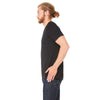 Bella + Canvas Unisex Solid Black Triblend Short-Sleeve V-Neck T-Shirt