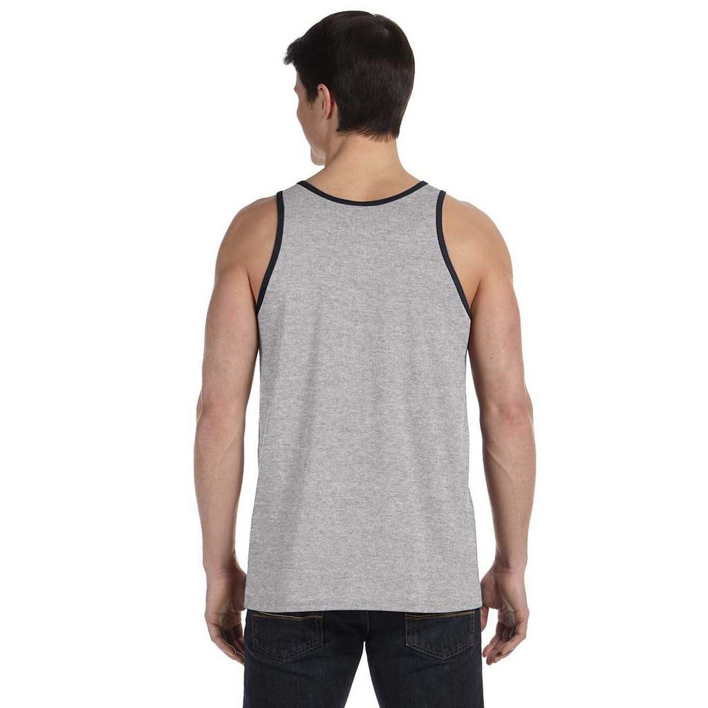 Bella + Canvas Unisex Athletic Heather/Black Jersey Tank