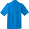 Nike Men's New Blue Dri-FIT Short Sleeve Cross-Over Texture Polo