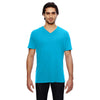 352-anvil-turquoise-v-neck-tee