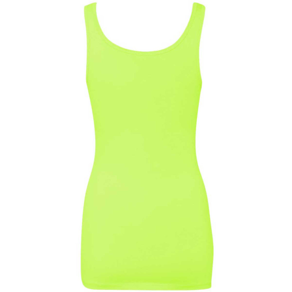 Next Level Women's Neon Yellow Jersey Tank Top