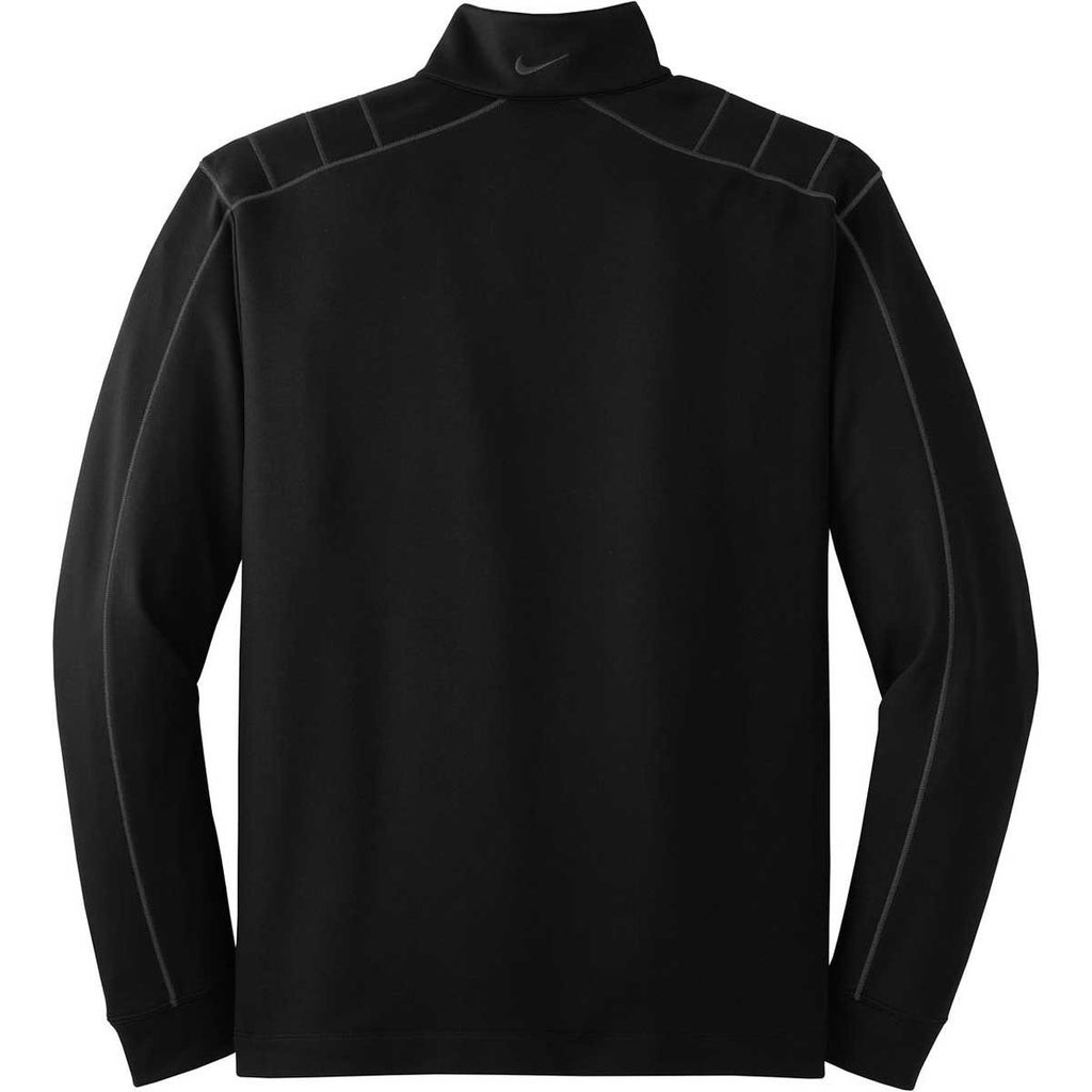 Nike Men's Black/Dark Grey Dri-FIT Long Sleeve Quarter Zip