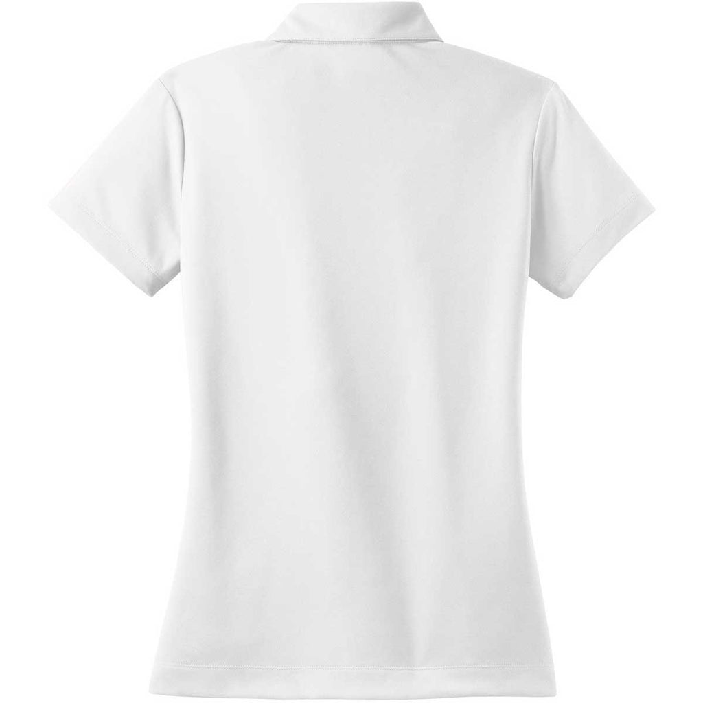 Nike Women's White Dri-FIT S/S Micro Pique Polo