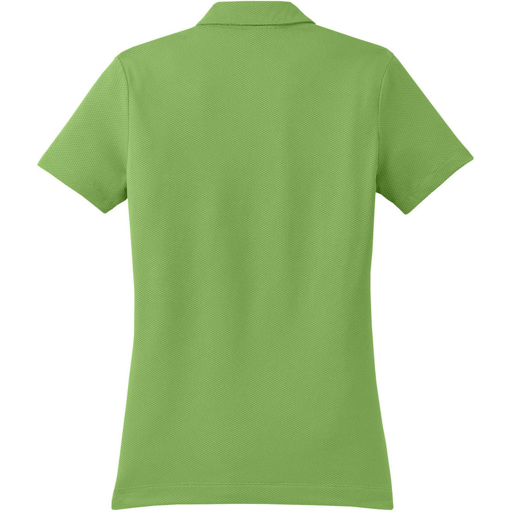 Nike Women's Light Green Sphere Dry S/S Diamond Polo