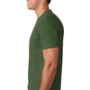 Next Level Men's Military Green Premium Fitted Short-Sleeve Crew