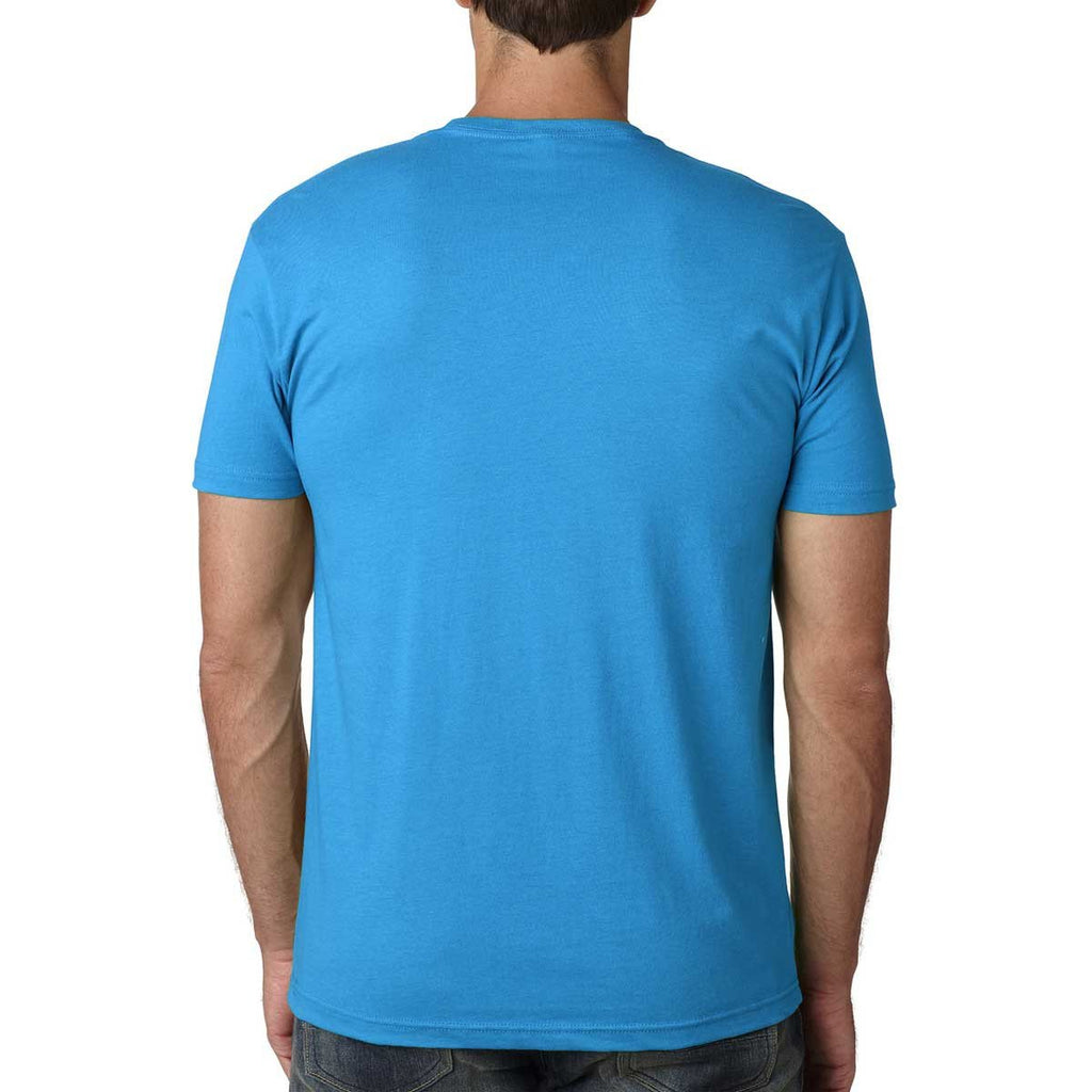 Next Level Men's Turquoise Premium Fitted Short-Sleeve Crew