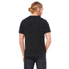 Bella + Canvas Unisex Black Mineral Wash Poly-Cotton Short-Sleeve T-Shirt