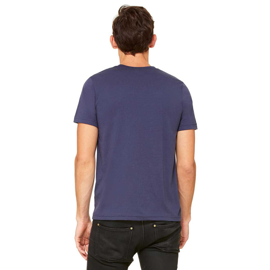 Bella + Canvas Unisex Navy Poly-Cotton Short-Sleeve T-Shirt