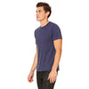 Bella + Canvas Unisex Navy Poly-Cotton Short-Sleeve T-Shirt