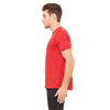 Bella + Canvas Unisex Red Speckled Poly-Cotton Short-Sleeve T-Shirt