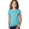Next Level Girl's Bondi Blue Adorable CVC V-Neck Tee