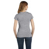 Anvil Women's Heather Grey Ringspun Fitted T-Shirt