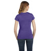 Anvil Women's Heather Purple Ringspun Fitted T-Shirt