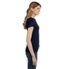 Anvil Women's Navy Ringspun Fitted T-Shirt