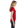 Anvil Women's Red Ringspun Fitted T-Shirt