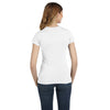 Anvil Women's White Ringspun Fitted T-Shirt