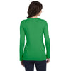 Anvil Women's Green Apple Ringspun Sheer Long-Sleeve Featherweight T-Shirt