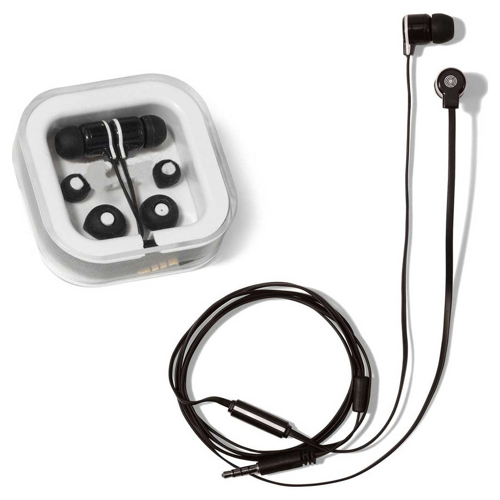 Gemline Black Flash Ear Buds with Mic