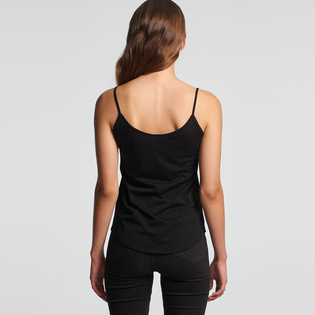 AS Colour Women's Black Pillar String Singlet