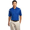 Nike Men's Varsity Royal/White Dri-FIT Short Sleeve Shoulder Stripe Polo