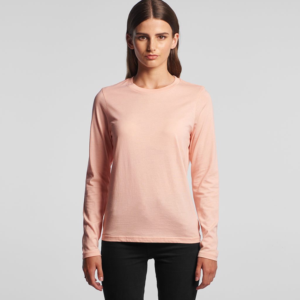 AS Colour Women's Pale Pink Chelsea Long Sleeve Tee