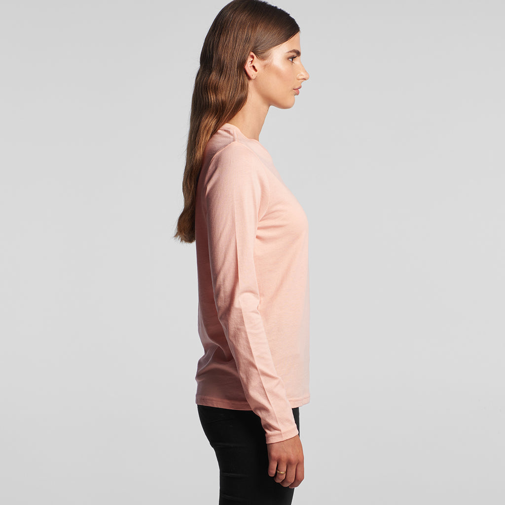 AS Colour Women's Pale Pink Chelsea Long Sleeve Tee