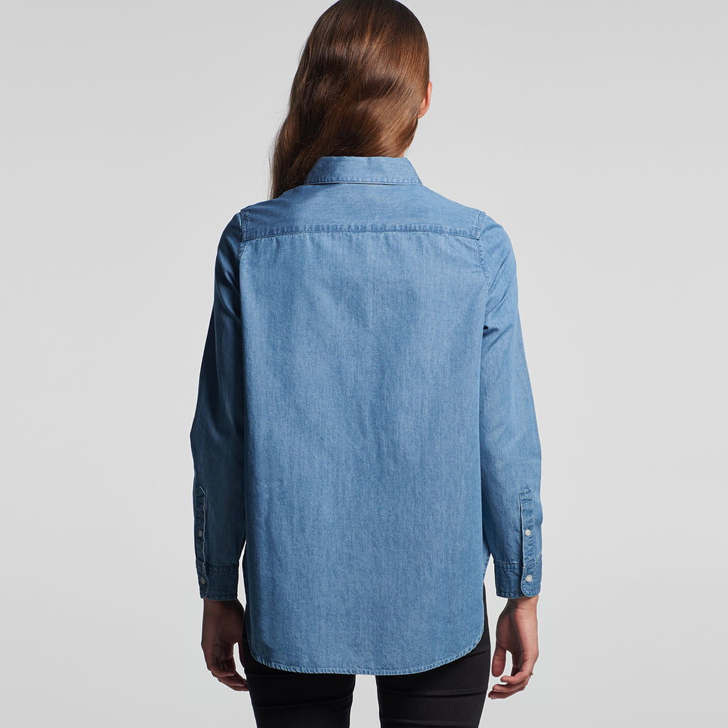 AS Colour Women's Denim Blue Blue Denim Shirt