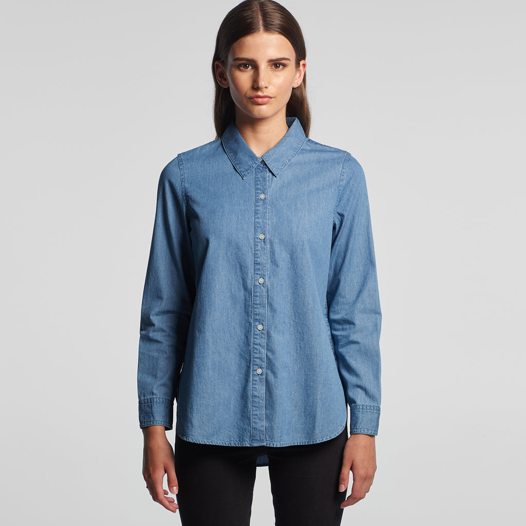 AS Colour Women's Denim Blue Blue Denim Shirt