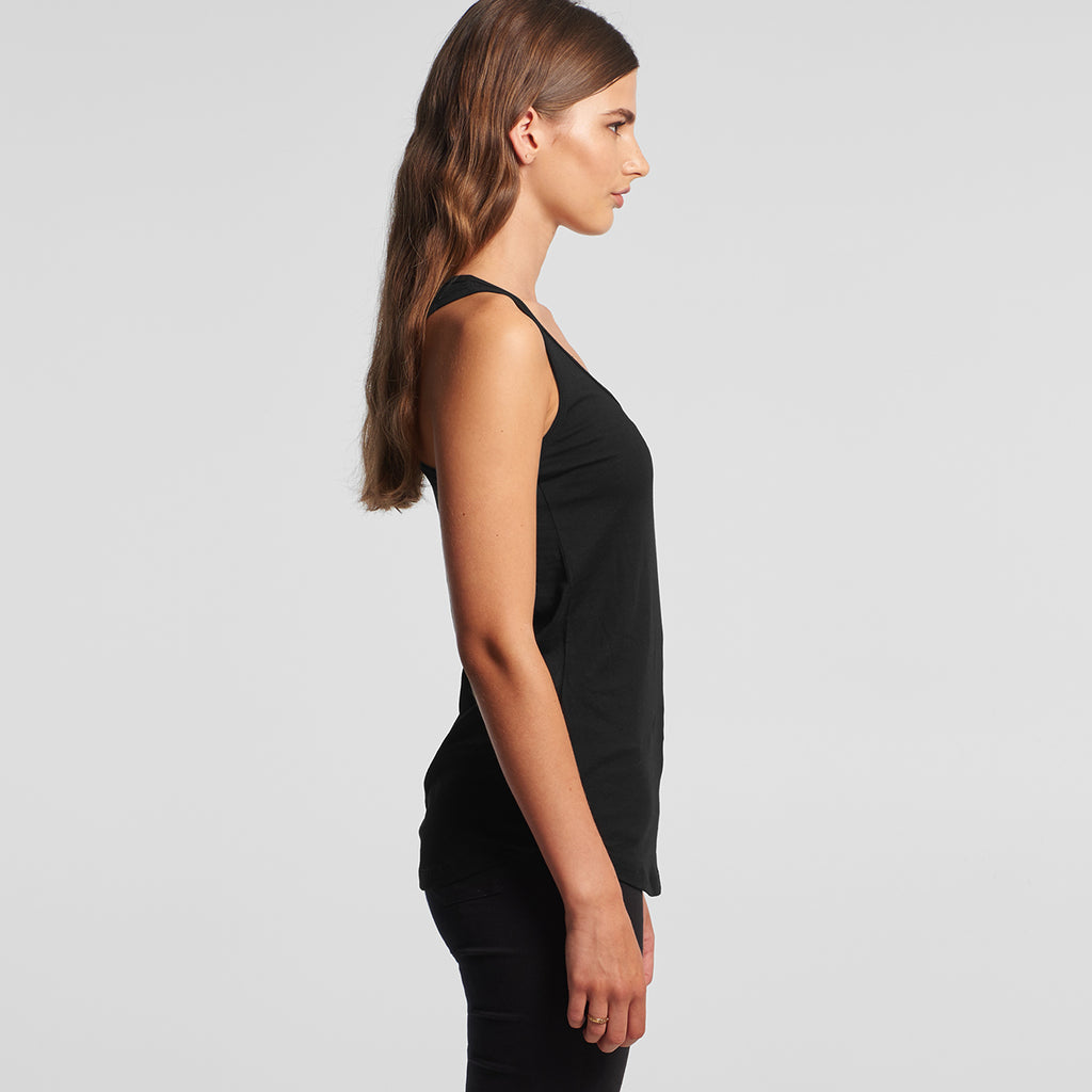 AS Colour Women's Black Yes Racerback Singlet