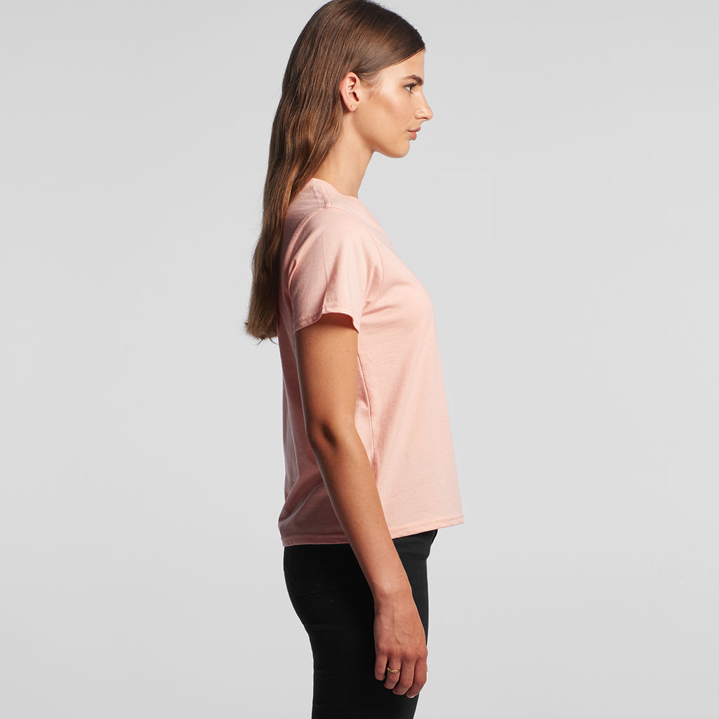 AS Colour Women's Pale Pink Square Pocket Tee