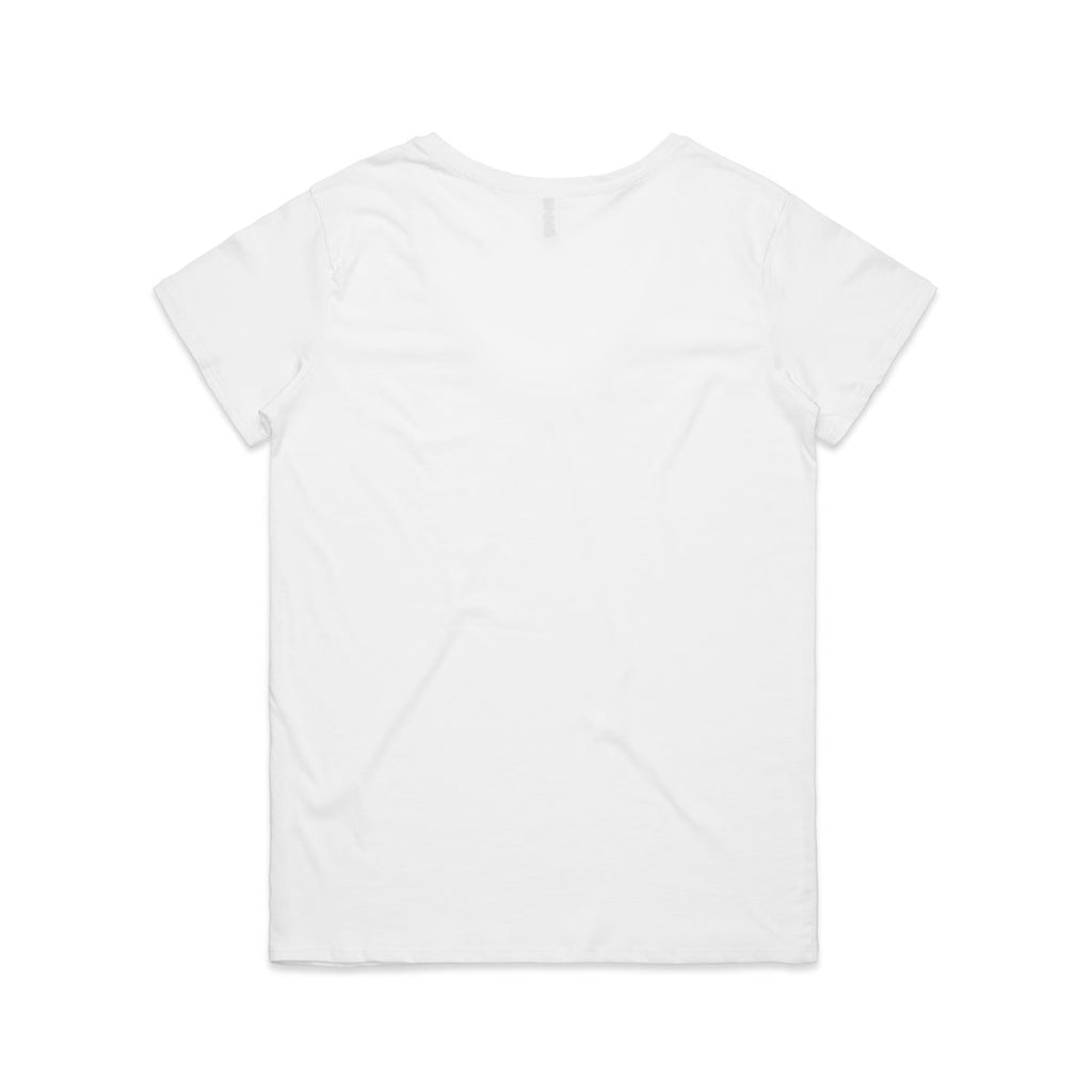 AS Colour Women's White Brea V-Neck Tee