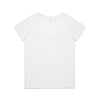 AS Colour Women's White Brea V-Neck Tee